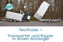 Twintrailer Transporter und Kipper in einem kaufen Sie im Anhängerpark Salzburg