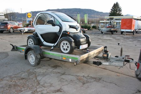 Anhänger für Twizzy Transport - bei uns können Sie diesen Anhänger mieten