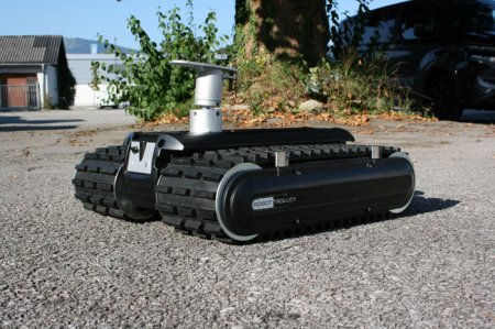 Rangieren von Anhängern mit dem Robot Trolley RT4500 im Anhängerpark Salzburg
